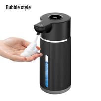 Smart Wall-Mount Automatic Foam Soap Dispenser with Screen Display black