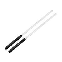 1/2 vnt. RGB šviesos kardo lydinio rankena, įkraunama ištraukiama sūpynės dvikova su LED lempute, žaislas Cosplay Performance Prop Kids Film Fans Dovana C white