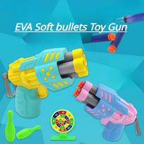Manual Shooting Soft Bullet Pistol Toy Guns Foam Dart Safe Outdoor Indoor Blaster For Girls Boys Birthday Gifts blue