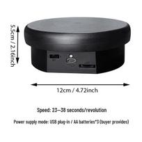 10 cm mini elektrinis besisukantis padėklas produktų demonstravimui ir vaizdo įrašymui