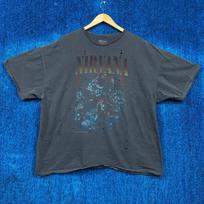 Nirvana Mtv Unplugged Live Set Distressed Grunge Band Tee OS Unisex T-Shirt XXXL blue