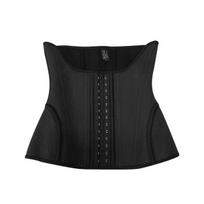 Hourglass Waist Corset Latex Waist Trainer Body Shapewear Women Flat Belly Slimming Sheath Fajas Colombianas Binders and Shapers 3 XL juoda