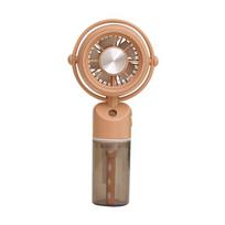 Misting Handheld Fan with USB Charging Portable Mini Cooling Fan with Water Spray 3 Speeds Desktop Fan for Outdoor Office Summer Travel chaki