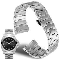904 nerūdijantis plienas Tinka Panerai PAM441 111 382 PAM01316 dirželiui vyriškas plieninis apyrankės drugelio Sagtis 24mm 24mm sidabras