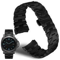 904 nerūdijantis plienas Tinka Panerai PAM441 111 382 PAM01316 dirželiui vyriškas plieninis apyrankės drugelio Sagtis 24mm 24mm juoda