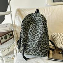 Schoolbag casual backpack new Korean version leopard print student fashion backpack schoolbag backpack outdoor spot wholesale žalia