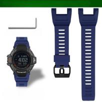 GBD-H2000 Vyriškas pakaitinis dirželis Casio G-Shock Move gbd-h2000 serijai Atsparus vandeniui Dirželis Dervinis laikrodžio dirželis Laikrodžio aksesuarai mėlyna