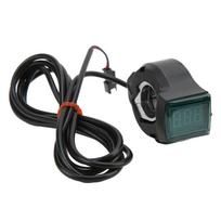 Electric Bicycle Thumb Throttle Speed Governing Controller Finger Throttle Accelerator with Red Display juoda
