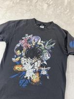 Vintažiniai 2000-ųjų Dragon Ball Z Goku Vegeta Marškinėliai Vyriški Maži Juodi Su Grafika Anime Unisex Marškinėliai L gray