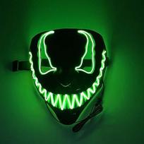 LED-lit Venom Mask – Neon-lit role-play mask, ideal for Halloween, carnivals, nightclubs and parties 8