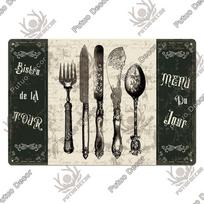 Putuo Decor Virtuvės Ženklai Vintažiniai Metalo Skardos Ženklai Juokinga Plokštelė Restoranui Virtuvei Kavinei Namų Valgomajam Sienos Meno Dekoras 20x30cm（7.8x11.8inch） gray