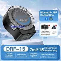 Jebao Jecod DRF15 DRF20 Automatinis žuvų tiektuvas Valdymas per programėlę Išmanusis akvariumas Automatinis tiektuvas LCD laikmatis Maisto dozatorius Koralų rifo akvariumas DRF-15 gray
