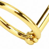 12 pcs Metal 3 Ring Binder Loop 3 Holes Metal Book Ring 3 Hole Binding Ring  Craft Making auksas