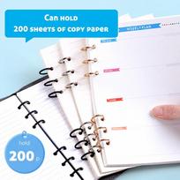 12 pcs Circular 3 Ring Binder Loop Metal Loose Leaf Ring Paper Binding Loop  Document Organizing sidabras