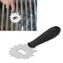 Reusable Stainless Steel BBQ Grill Scraper Bristle Free Barbecue Scraper Bottle Opener BBQ raudona