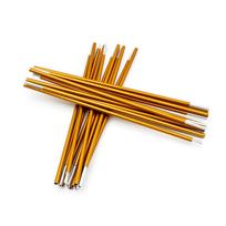 Camping Tent Poles Upgraded 7.9mm Lightweight Aluminum Tent Poles Retractable 2-Pack Golden Replacement Poles Durable Outdoor Support brown