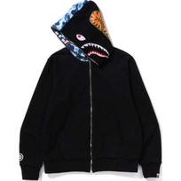 Bape Abc Reversible Shark Full Zip Hoodie 1K70-115-014 2XL gray