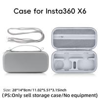 Travel Storage Case for Insta360 X6 Hard Shell Camera Bag Protective Carrying Case Selfie Stick Charger Battery Accessories