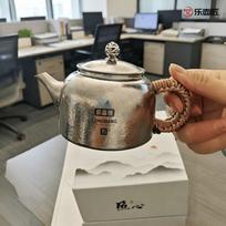 Pure Titanium Travel Tea Pot 350ml Outdoor Camping Teapot Portable Gongfu Set Non-Toxic Lightweight Lightweight Pure Titanium Teapot 350ml gray