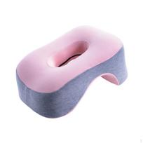 Miegojimo pagalvė biurui, kaklo atrama, jaukus, lengvas, praktiškas veidui Light Gray and Pink white