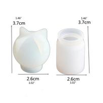 2Pcs Mini Bottle Epoxy Resin Mold Small Box Pendant Storage Container Jar Silicone Molds for DIY Earrings Jewelry šviesiai pilka spalva