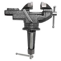 Universal Table Vise Home Clamp On Portable Bench Clamp 360 Degree Swivel Base Black