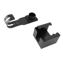 EV Charger Holder Wall Mount Kit Fit for J1772 Connector Carbon Steel J Hook EV Charging Box Cable Holder for Electric black