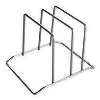 Non-Slip Chopping Board Holder Stainless Steel Pot Pan Lid Holder  Kitchen Storage gray