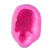 Flowerpot Plant Pot Casting Mold Succulents Planter Epoxy Mold Skull for Head Ashtray Silicone Mold Candle Holder Resin pink