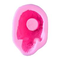 Flowerpot Plant Pot Casting Mold Succulents Planter Epoxy Mold Skull for Head Ashtray Silicone Mold Candle Holder Resin pink