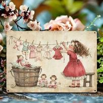 Vintage Metal Sign Board Tin Wall Art Poster 20x30cm brown