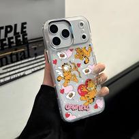 Cartoon Cat Garfields Phone Case for Apple iPhone 17 Air 16 16e 15 14 13 12 11 Pro Max X Xs XR 8 Plus Luxury Clear Cover iPhone 11 Pro gray