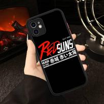 Racing Anime Initial D Phone Cases For IPhone 16 15 14 Plus 13 12 11 Pro Max Matte Oft Bumper Phone Cover iphone 14 black
