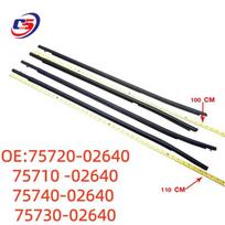 Electroplated Exterior Window Molding for 19-21 Toyota Corolla (Part No. 75720-02640) 75720-02640, 75710-02640, 75740-02640, 75730-02640 black
