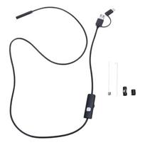 USB Phone Inspection Camera Portable Camera Borescope Lightweight Inspection Camera Plastic for Various Applications gray