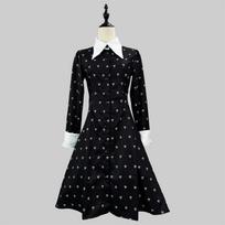 Adamsų šeima Trečiadienė Adams Juoda Cosplay Suknelė - Helovino Kostiumas M black