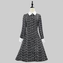 Adamsų šeima Trečiadienė Adams Juoda Cosplay Suknelė - Helovino Kostiumas M black