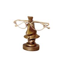 Creative Desktop Nose Glasses Holder Decorative Ornament Unique Home Office Desk Organizer Functional Eyewear Stand one size