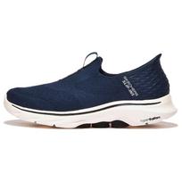Skechers Go Walk 7 Soft Comfortable Shock Absorbing Durable Low Top Casual Shoes Men sneaker Blue White 216641-NVY 44 gray