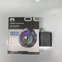 FS12 45W puslaidininkinis planšetės aušintuvas Didelis plotas Galingas aušinimas Magnetinis RGB telefono aušintuvas planšetėms/žaidimų telefonams su apšvietimu black