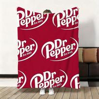 Cherry Drink D-Dr P-Pepper Throw Flannel Fluffy Soft Blanket Warm Skin-Friendly Throw for Sofa Bed Office Nap Winter Size: 75*100cm, Weight: 230 GSM