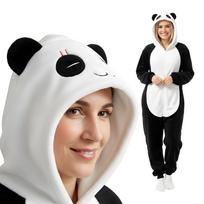 Piżama Onesie Kigurumi Kostium Przebranie Panda Xl: 175-185Cm gray
