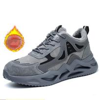Lightweight Men Safety Shoes Anti smash Anti puncture Work Shoes Security Work Sneakers Protection Steel Toe Shoes Safety Boots 40 gray