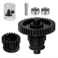 DLC Nano Coating Hardened Steel Extruder Gear Kit Wear Resistant Precise Feeding Upgrade Parts for 3D Printer gray