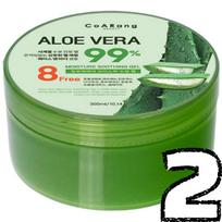 Coarang Aloe Vera 99% Moisture Soothing Gel 300ml/600ml 300ml X 2 green