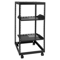 VEVOR 20U Open Frame Server Rack, 58.5-101.6cm/223-40 in Adjustable Depth, Free Standing or Wall Mount Network Server Rack 5.8 x 51 x 98.2 cm