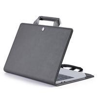 MacBook Pro Air 13 14 16 colių apsauginis dėklas PU odinė nešiojamojo kompiuterio krepšys Vyrams Moterims Studentams Biurui Kelionėms 13 pilka