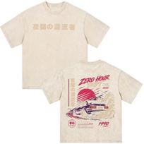 Anime Initial D Drift AE86 Fujiwara Tofu Shop JDM Racing Car Vintage Washed T-shirts Men's Women Clothing Short Sleeves T Shirts 3XL white