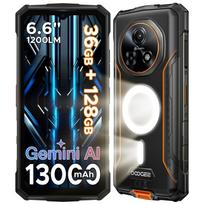 DOOGEE Fire 5 Ultra tvirtas telefonas 32GB 256GB 13000mAh baterija Helio G81 6.6'' 48MP kamera Kempingo šviesa NFC Android 15 išmanusis telefonas