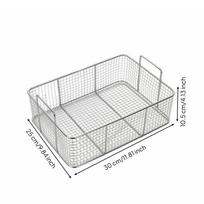 Stainless Steel Deep Fry Basket Compact for Home Cooks white